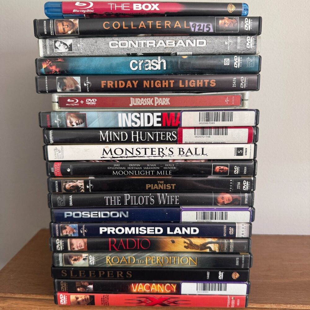 DVD & Blu-ray Movie Lot of 19 – Drama, Thriller, Action & Award Winners – Tested